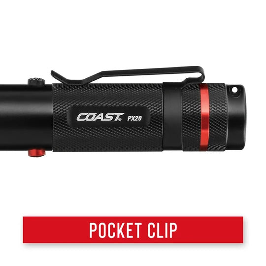 Coast PX20 Red & White LED Flashlight