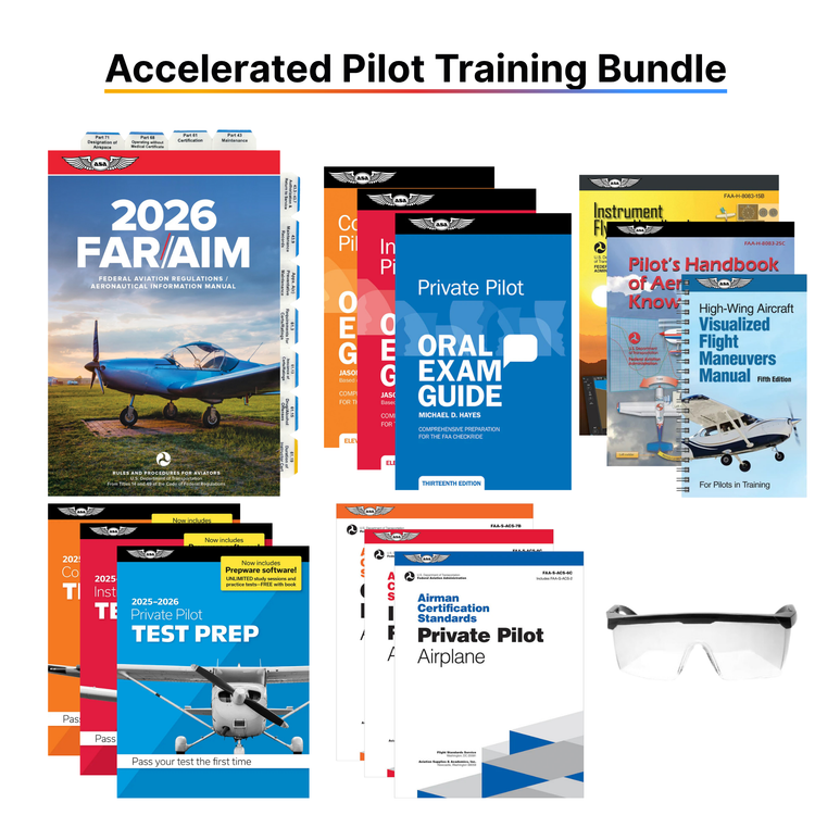 Accelerated Pilot Training Bundle (Private, Instrument and Commercial)