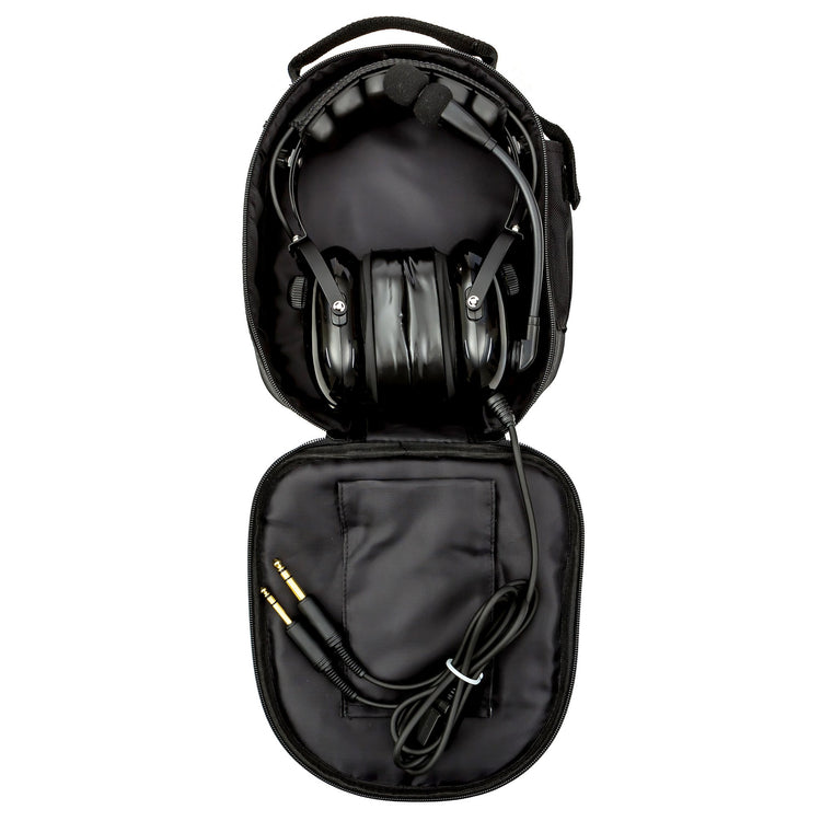 Kore Aviation KA-1 General Aviation Headset (Mono & Stereo) with Headset Bag - Dual GA Plugs