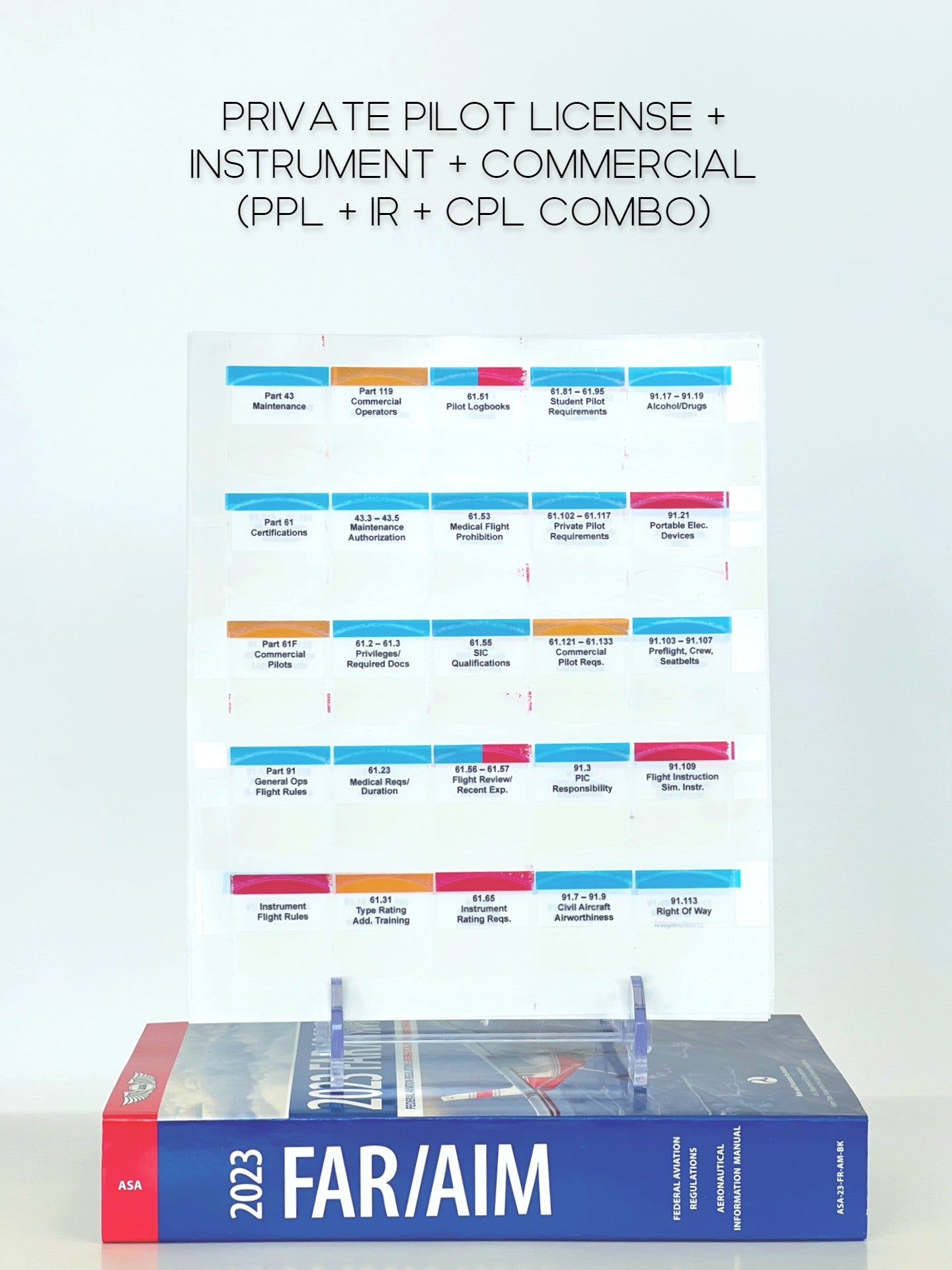 Private Instrument Commercial Combo DIY FAR AIM Tabs 2024