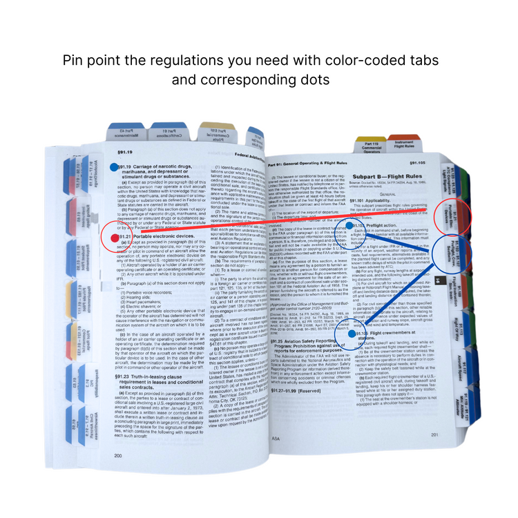 2026 ASA Pre-Tabbed FAR/AIM for Private Pilot, Instrument, Commercial, and Instructor