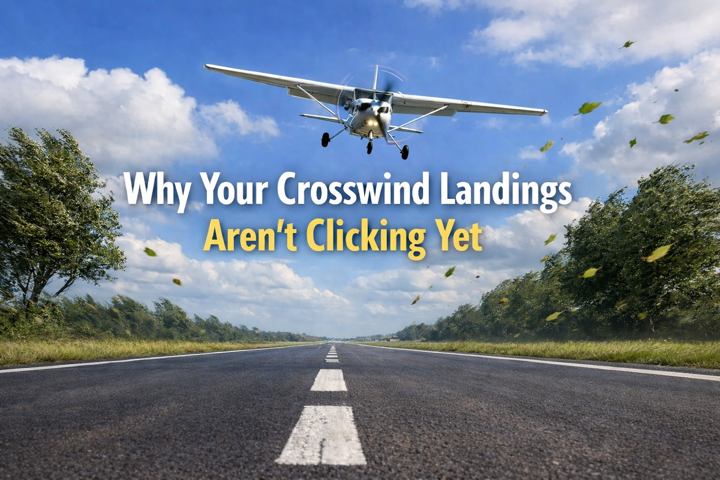Why Your Crosswind Landings Aren't Clicking Yet: A Guide for Student Pilots