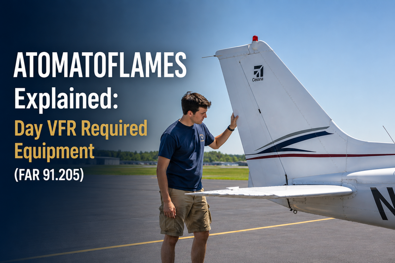 ATOMATOFLAMES Explained: Day VFR Required Equipment (FAR 91.205)