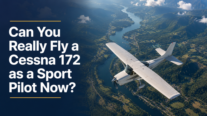 Can You Really Fly a Cessna 172 as a Sport Pilot Now? What MOSAIC Changed