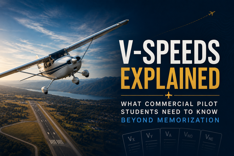 V-Speeds Explained: What Commercial Pilot Students Need to Know Beyond Memorization