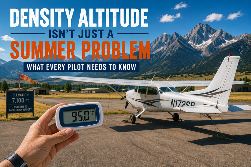 Density Altitude Isn't Just a Summer Problem — What Every Pilot Needs to Know