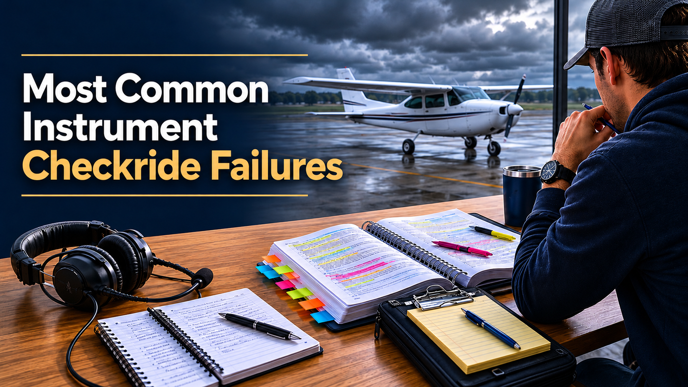 The Most Common Reasons Pilots Fail the Instrument Checkride (and How to Avoid Them)