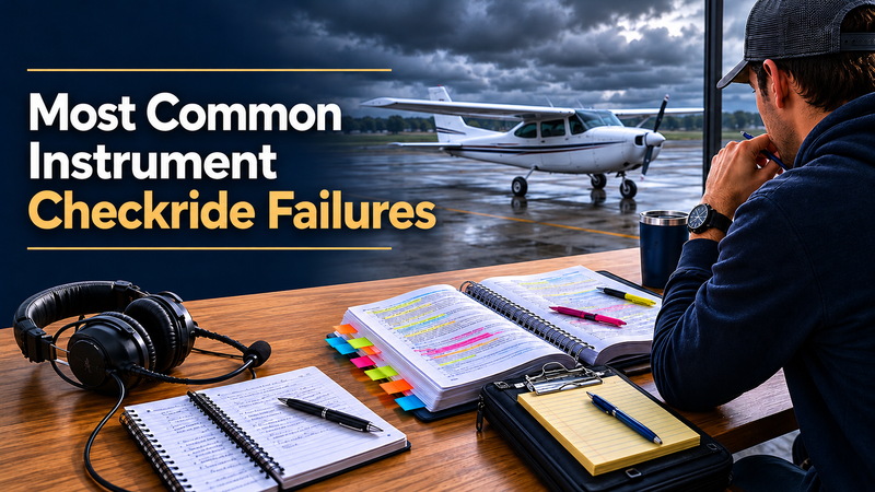 The Most Common Reasons Pilots Fail the Instrument Checkride (and How to Avoid Them)