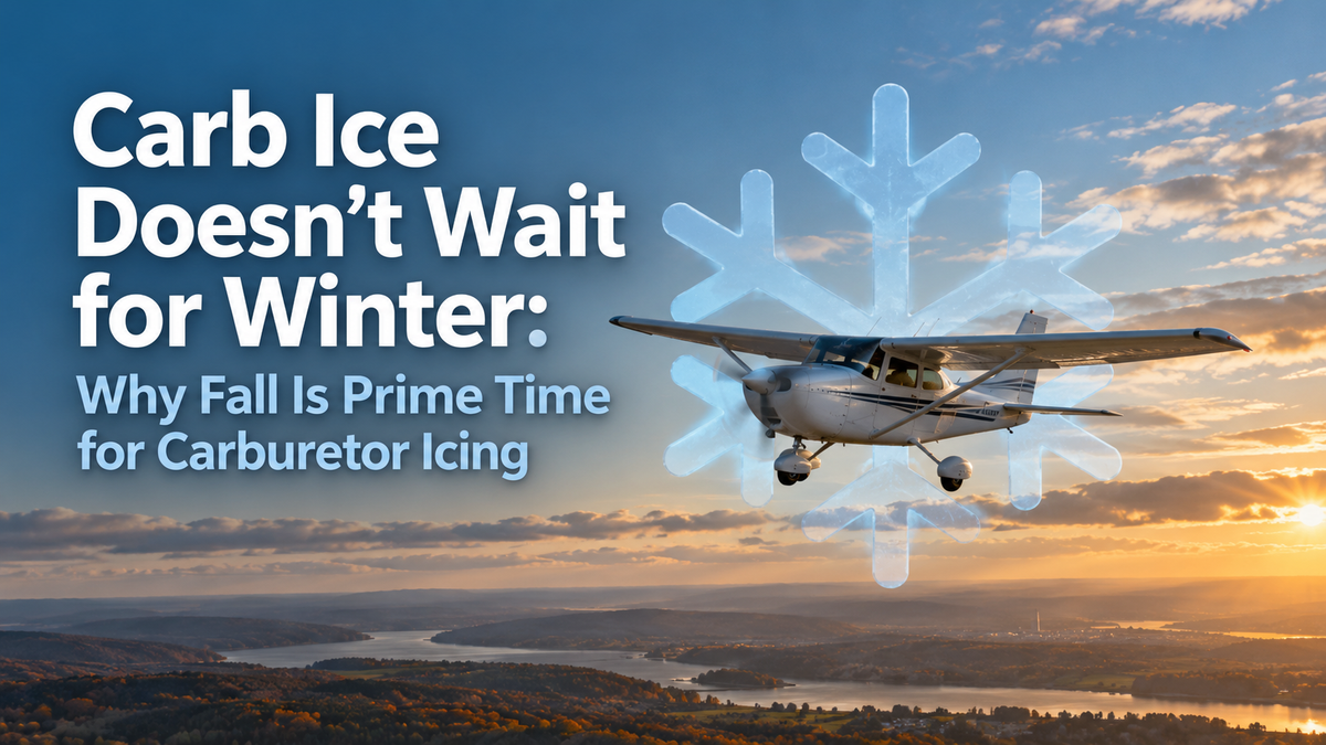Carb Ice Doesn't Wait for Winter: Why Fall Is Prime Time for Carburetor Icing