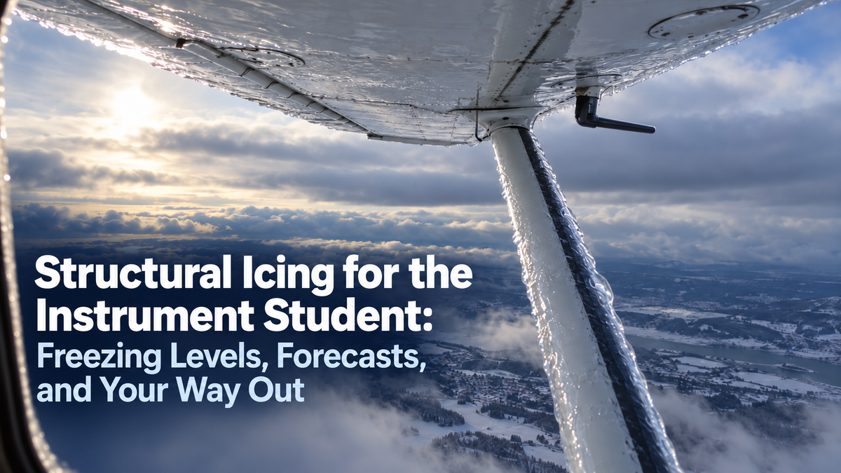 Structural Icing for the Instrument Student: Freezing Levels, Forecasts, and Your Way Out