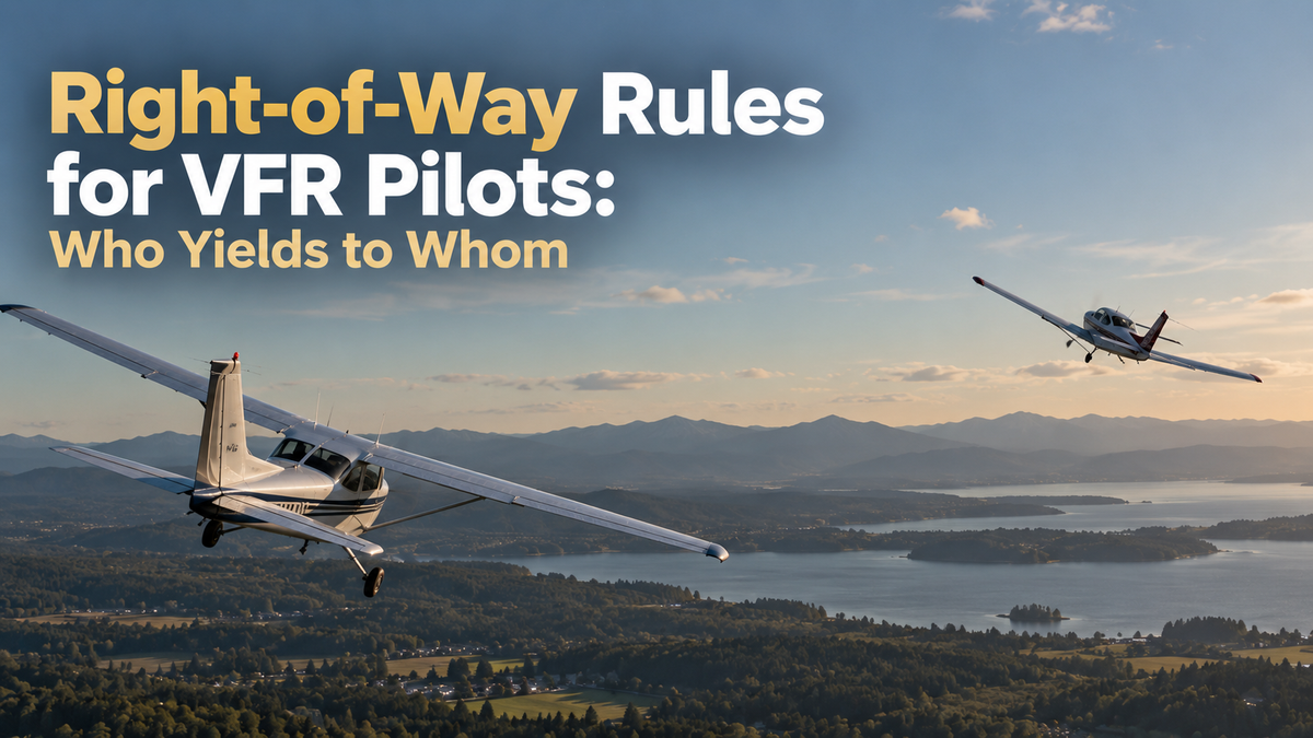 Right-of-Way Rules for VFR Pilots: Who Yields to Whom