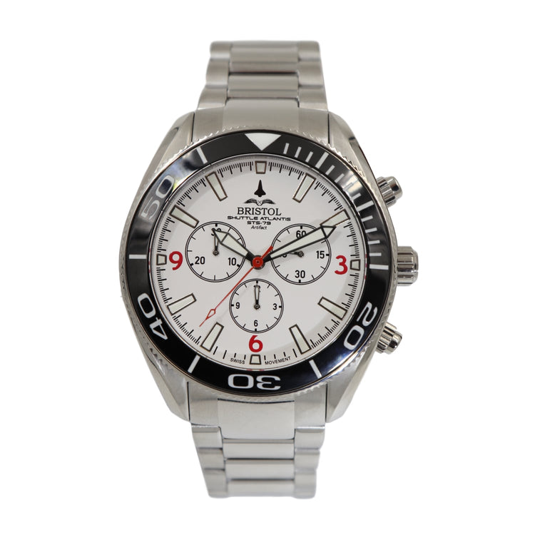 Space Shuttle Atlantis Tribute - Stainless Steel, White Dial