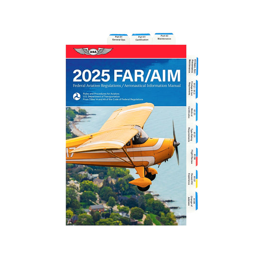 2025 ASA Pre-Tabbed FAR/AIM for Private Pilot, Instrument, Commercial, and Instructor