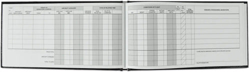 the standard® pilot log (black), 68 pages, asa