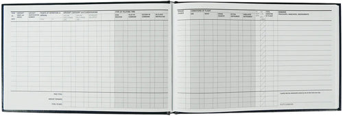 the standard® pilot log (blue), 110 pages, asa