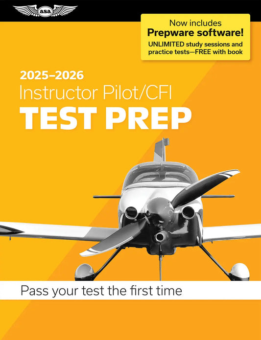 2025-2026 Instructor Pilot/CFI Test Prep With Prepware Software by ASA