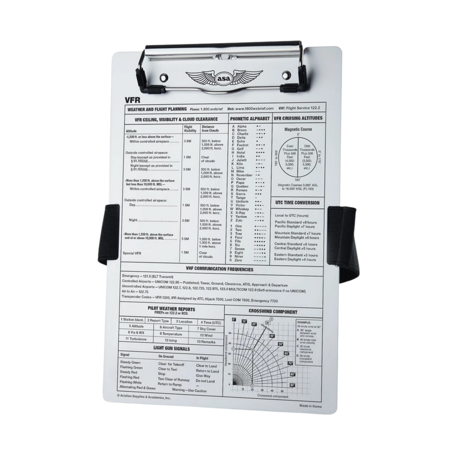 VFR Kneeboard, Aluminum - ASA