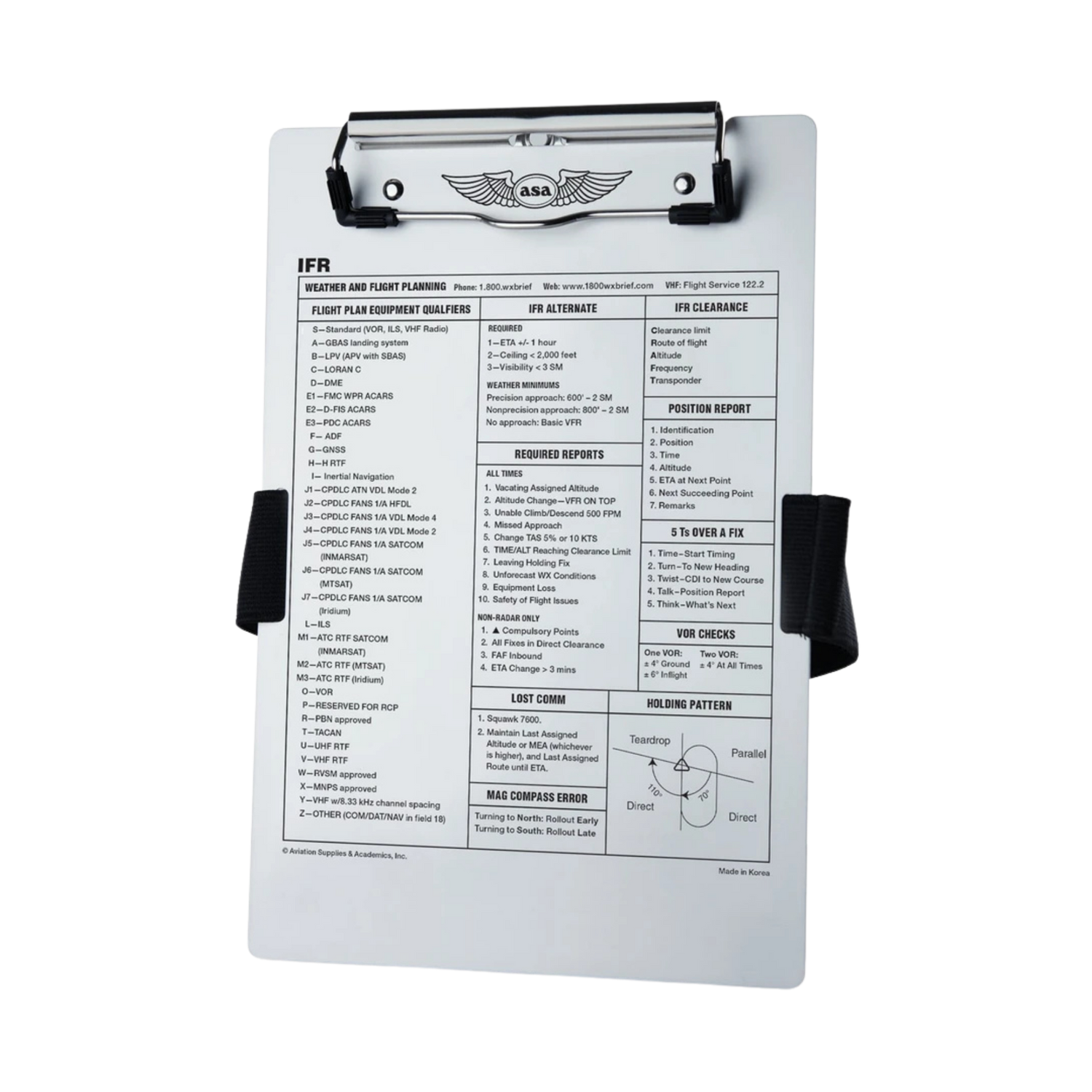 IFR Kneeboard, Aluminum - ASA