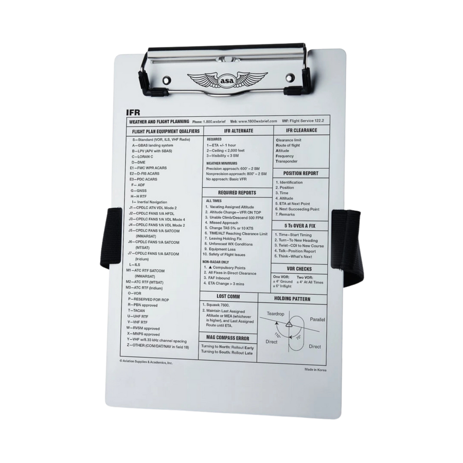 IFR Kneeboard, Aluminum - ASA