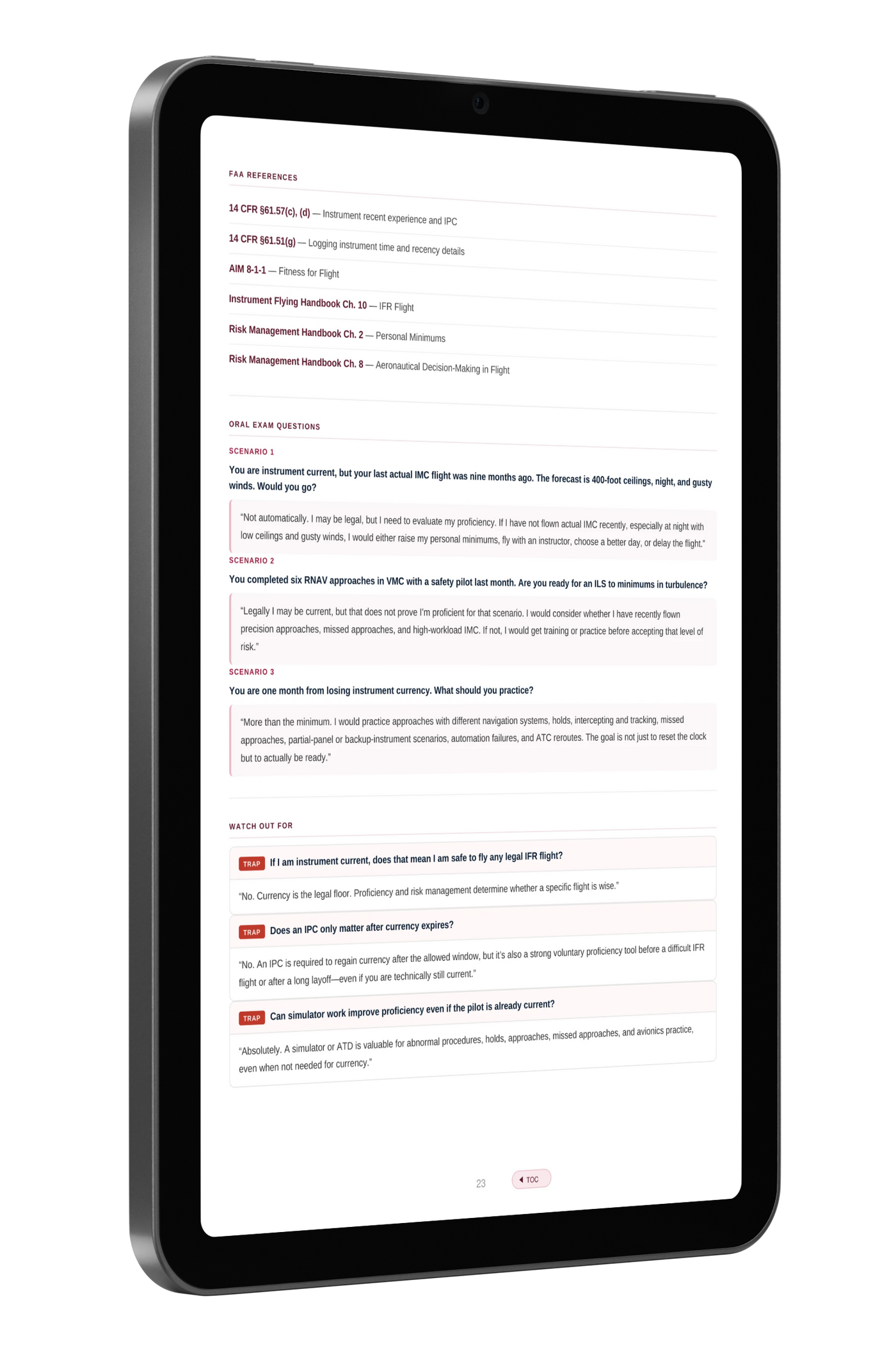 Checkride Ready digital study guide preview